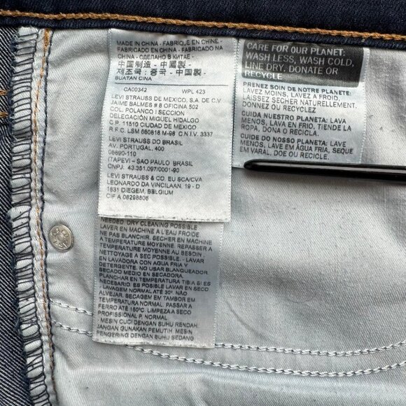 Levi's 311 Shaping Skinny Dark Wash - Size 30 - Picture 8 of 9